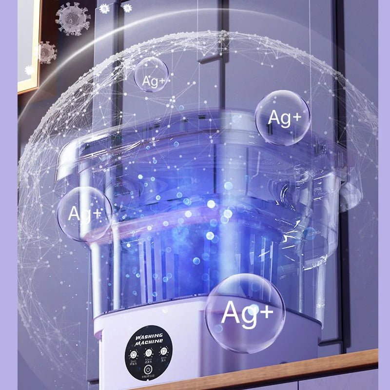 8L Tragbare Mini Klappwaschmaschine
