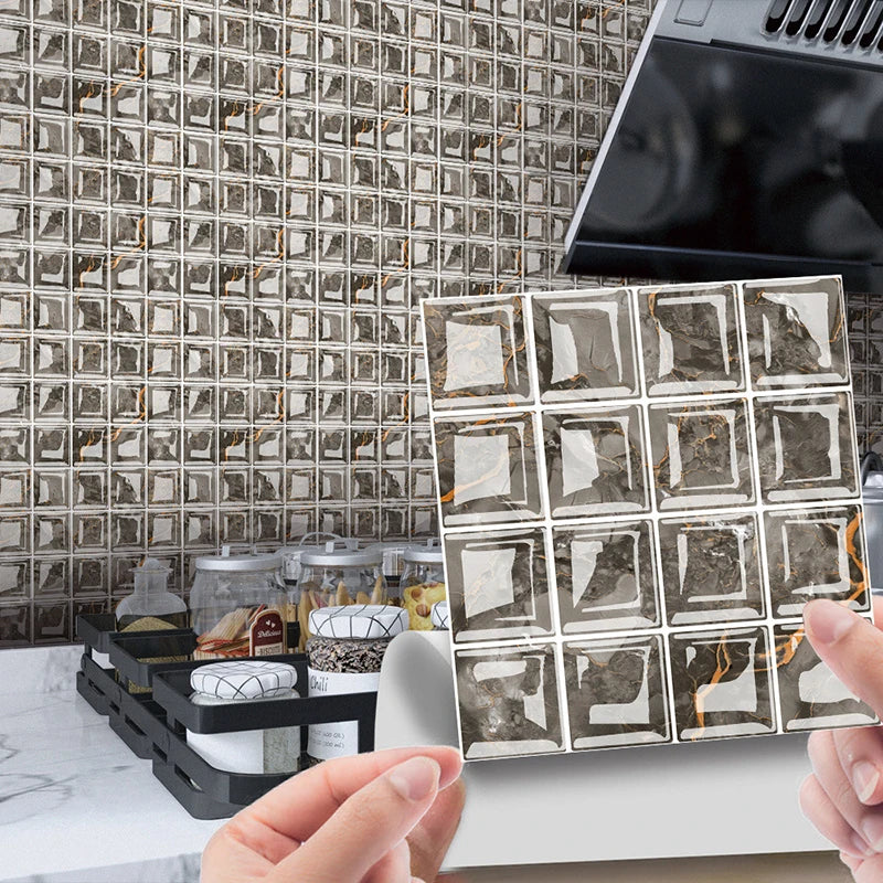 DecoMosaic 3D Mosaik Wandfliesen Aufkleber Karnz