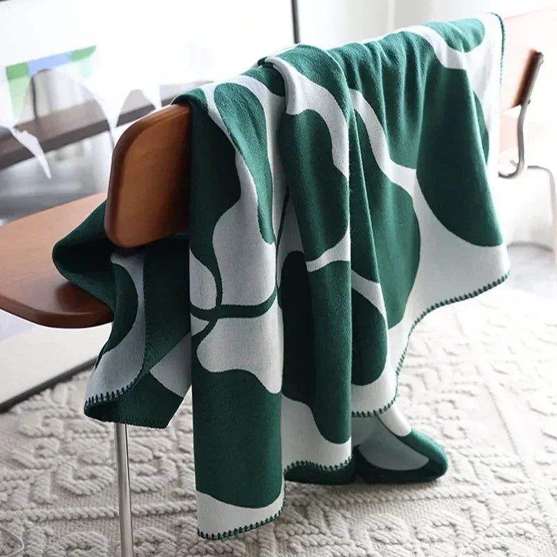 Karnz | NordLuxe | Jacquard Wurfdecke | Immitationskaschmir | Weich & Warm | Sofa-Decke & Bettüberwurf im skandinavischen Stil