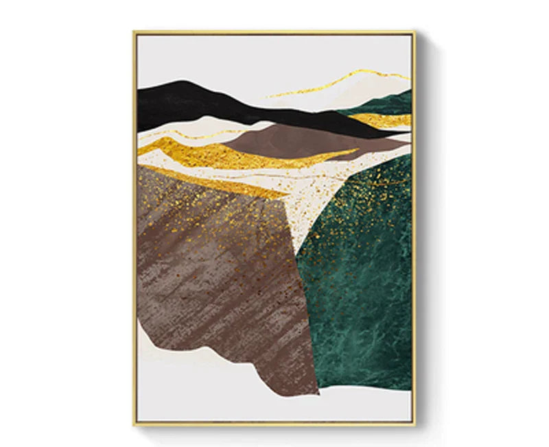 Abstrakte Berglandschaft Wandkunst Fein Kunst Leinwanddrucke Bilder für modernes Apartment Wohnzimmer Schlafzimmer Hotelzimmer Kunst Dekor | Karnz