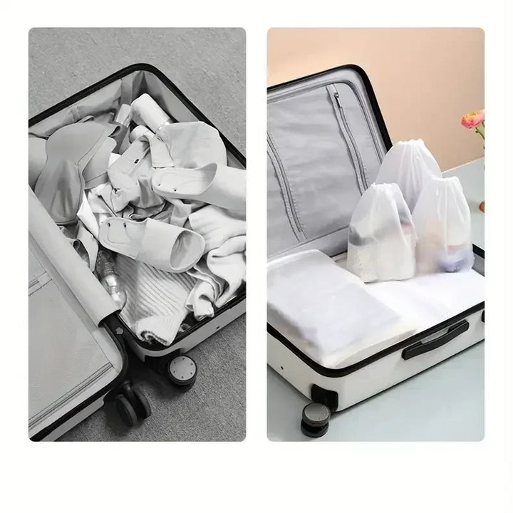 Travix Schuhbeutel-Set | Wasserdicht & Transparent | 10er-Pack | Für Reisen & Alltag
