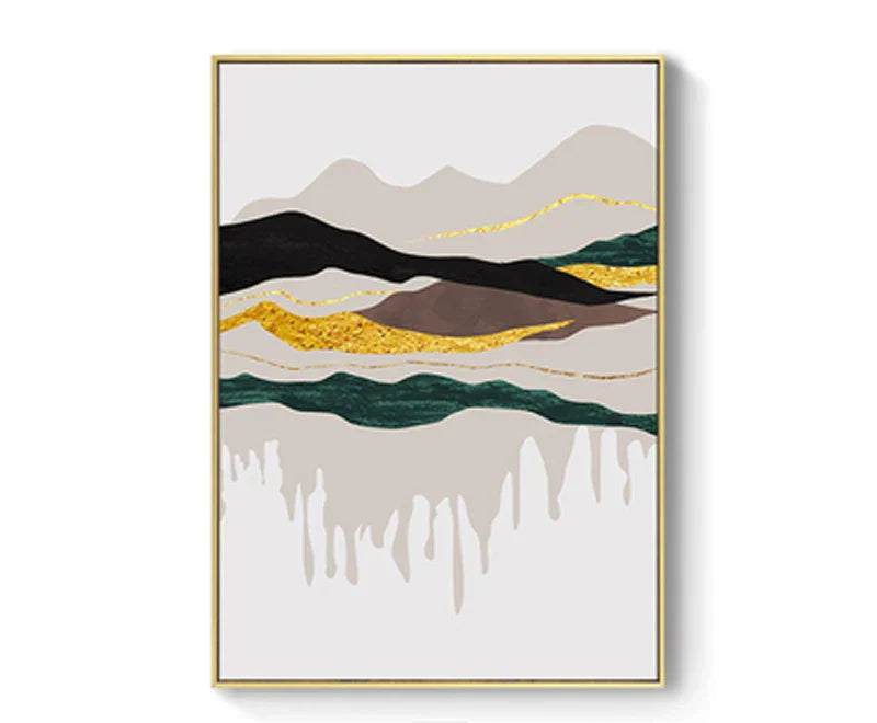 Abstrakte Berglandschaft Wandkunst Fein Kunst Leinwanddrucke Bilder für modernes Apartment Wohnzimmer Schlafzimmer Hotelzimmer Kunst Dekor | Karnz