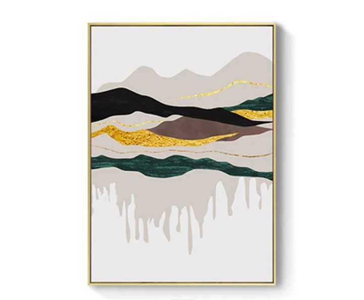 Abstrakte Berglandschaft Wandkunst Fein Kunst Leinwanddrucke Bilder für modernes Apartment Wohnzimmer Schlafzimmer Hotelzimmer Kunst Dekor | Karnz