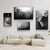 Moderne Kunst Abstrakte Gespenstische Figuren In Der Wand Leinwanddrucke Schwarz Weiß Wandkunst Poster Bilder Für Wohnzimmer Schlafzimmer Kunst Dekor | Karnz