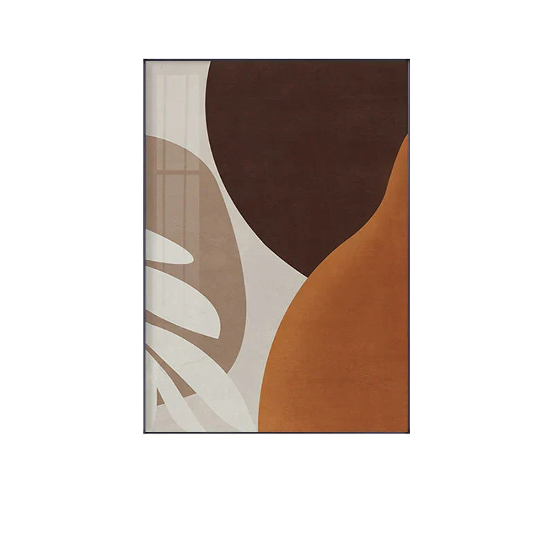 Moderne abstrakte erdige Töne geometrische Wandkunst Fine Art Leinwanddrucke Bilder für Wohnzimmer Esszimmer zeitgenössische Wohnkultur | Karnz