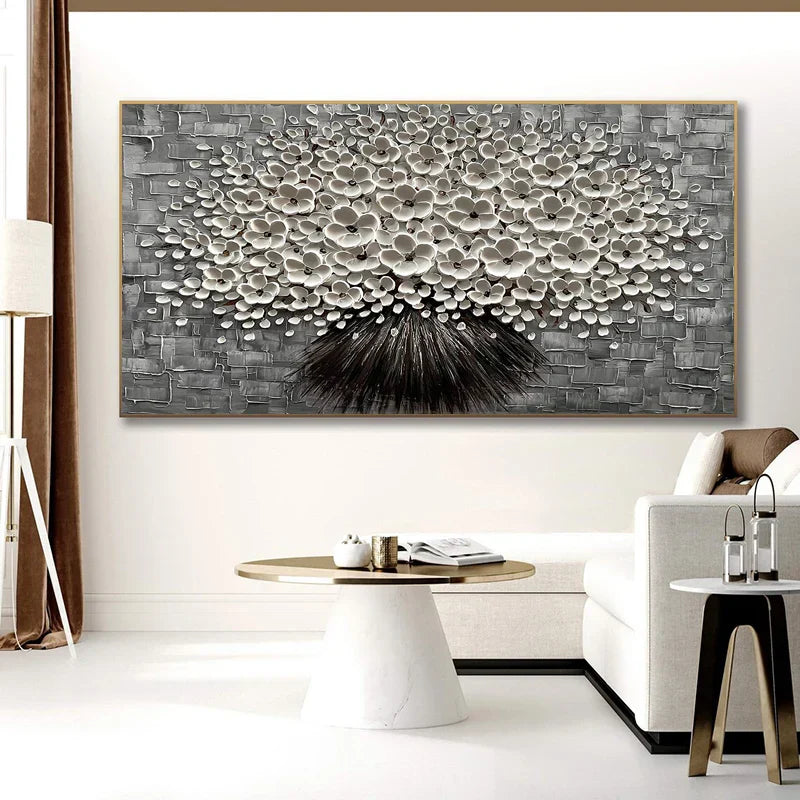 Moderne abstrakte Blumenbaum Wandkunst Fine Art Leinwanddrucke Große Größen Bilder Für Wohnzimmer Schlafzimmer Home Office Kunstdekoration | Karnz