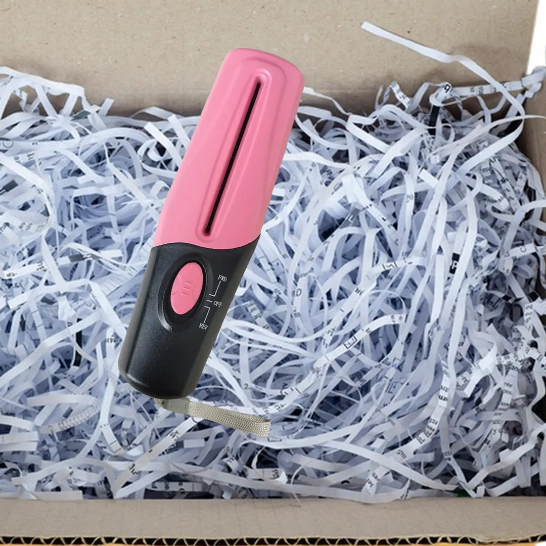 DataGuard Mini-Aktenvernichter | Kompakt & Leise | USB/Akku | Für Zuhause & Büro