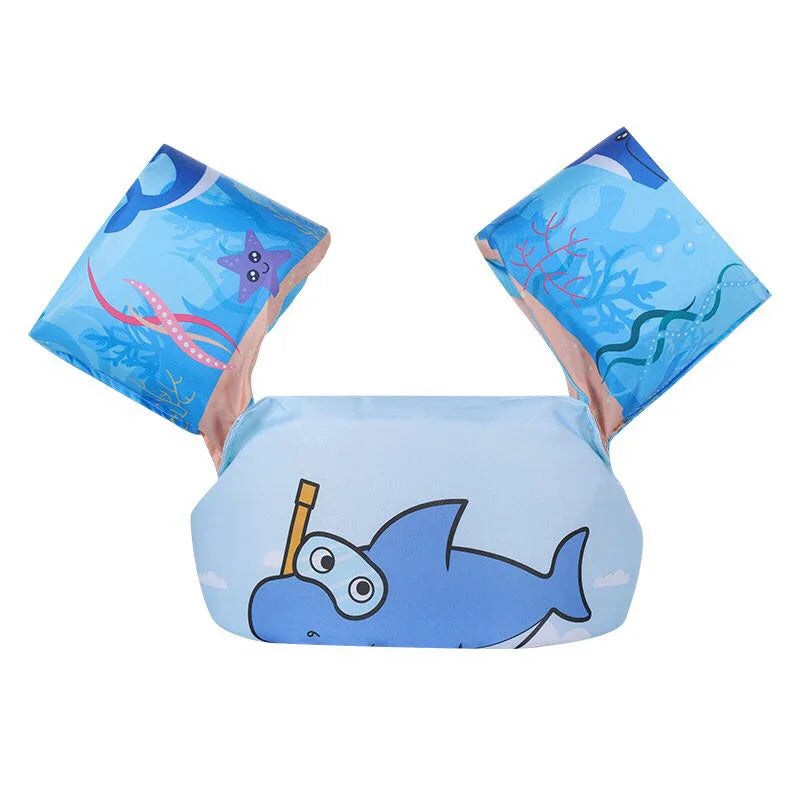 Karnz | FLOTTY Kinder Schwimmhilfe | Rettungsweste mit Armflügeln | Verstellbarer Doppelverschluss | Für Kinder bis 25 kg