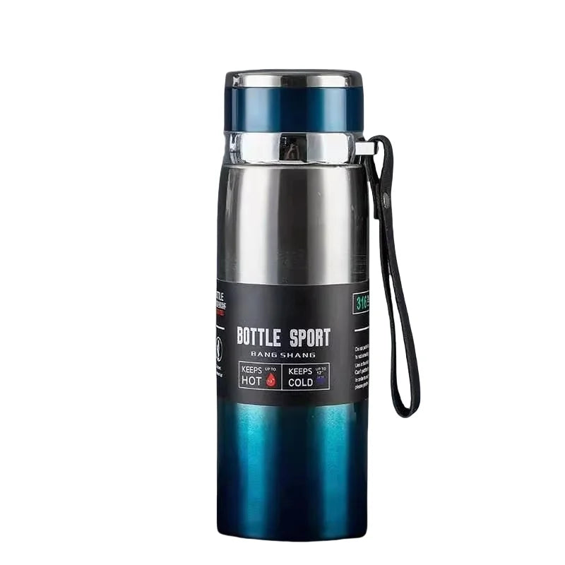 Edelstahl-Thermosflasche vakuumisoliert 1000 ml | Karnz