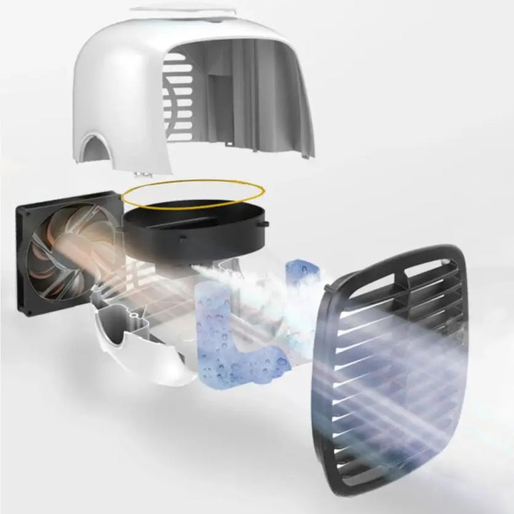 Tragbarer USB Mini Kühllüfter Auto Spray Befeuchtung Kühllüfter Elektrogeräte für Auto Zubehör Neu | Karnz