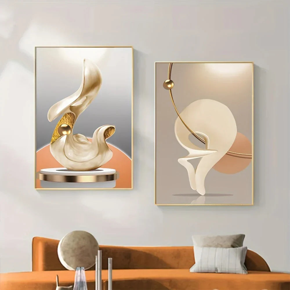Moderne Ästhetik Abstrakte Stillleben Wandkunst Fine Art Leinwanddrucke Licht Luxus Bilder Für Wohnzimmer Esszimmer Home Office Dekor | Karnz