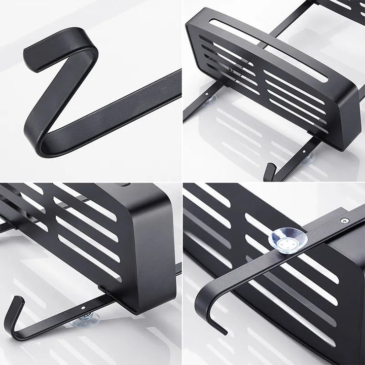 Sleek Duschnagelfreies Dual-Layer-Organizer-Regal