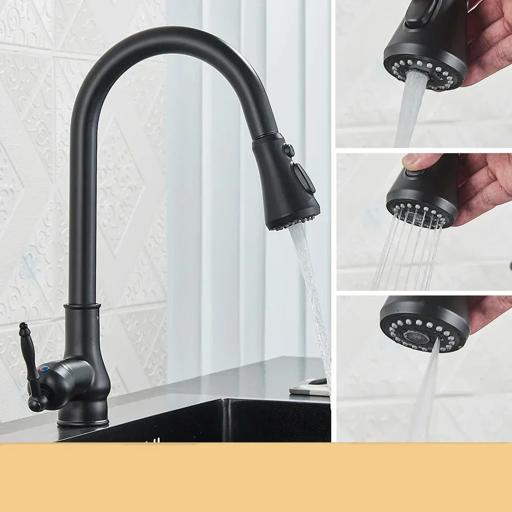 Karnz | VintageTap Wasserhahn - Antike Messing Küchenmischerhahn