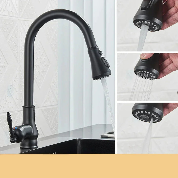 Karnz | VintageTap Wasserhahn - Antike Messing Küchenmischerhahn