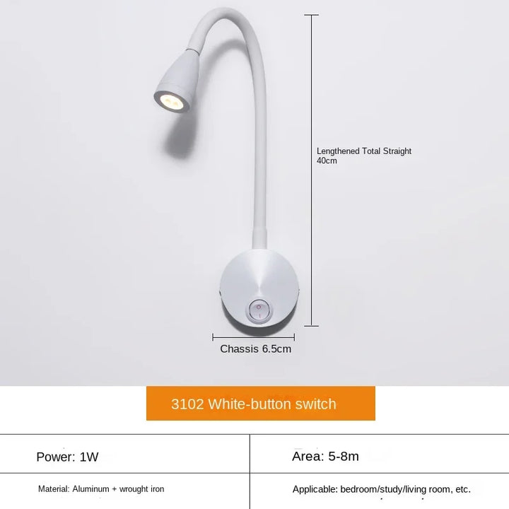 Karnz | Vielseitige LED-Wandleuchte: Modern, Flexibel, Perfekt zum Lesen im Bett