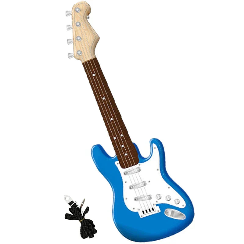 4-saitige E-Gitarre für Kinder | Tragbares Musikinstrument aus ABS-Kunststoff mit pädagogischem Wert