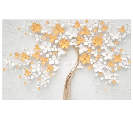 Abstract Floral Big Blossom Petal Tree Wandkunst Feine Kunst Leinwanddrucke Bild Für Wohnzimmer Schlafzimmer Salon Kunst Dekor | Karnz