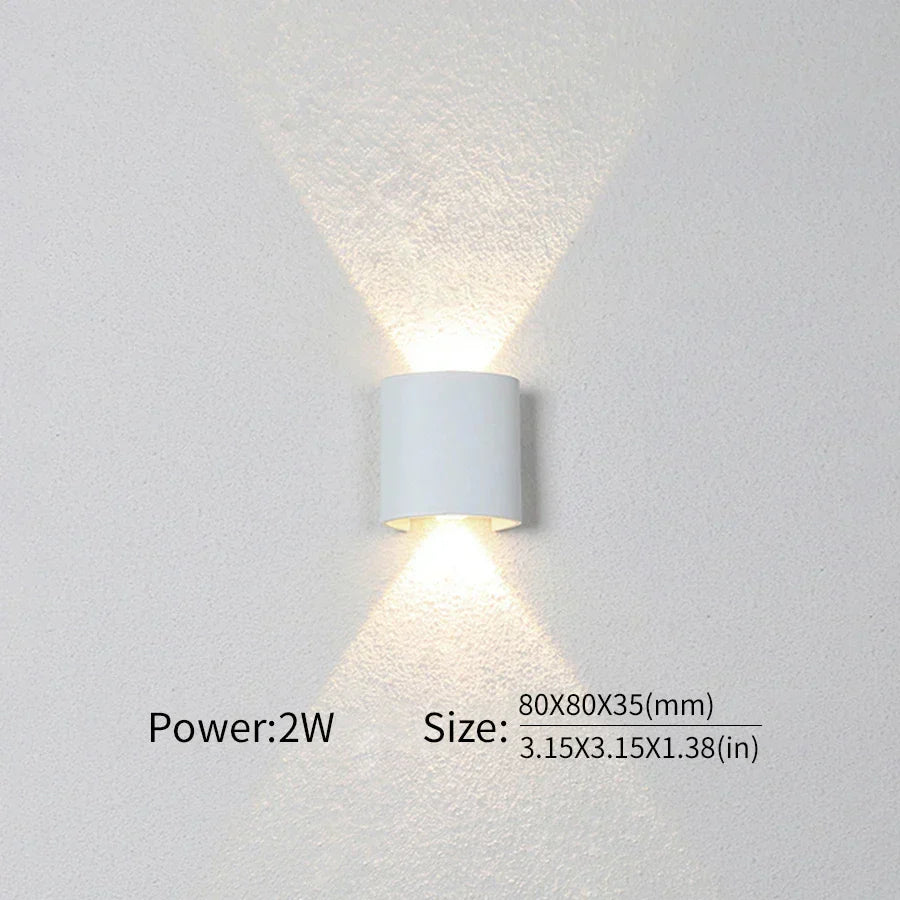 Moderne Beleuchtung, Innen- oder Außenbereich: Die vielseitige LED-Wandleuchte
