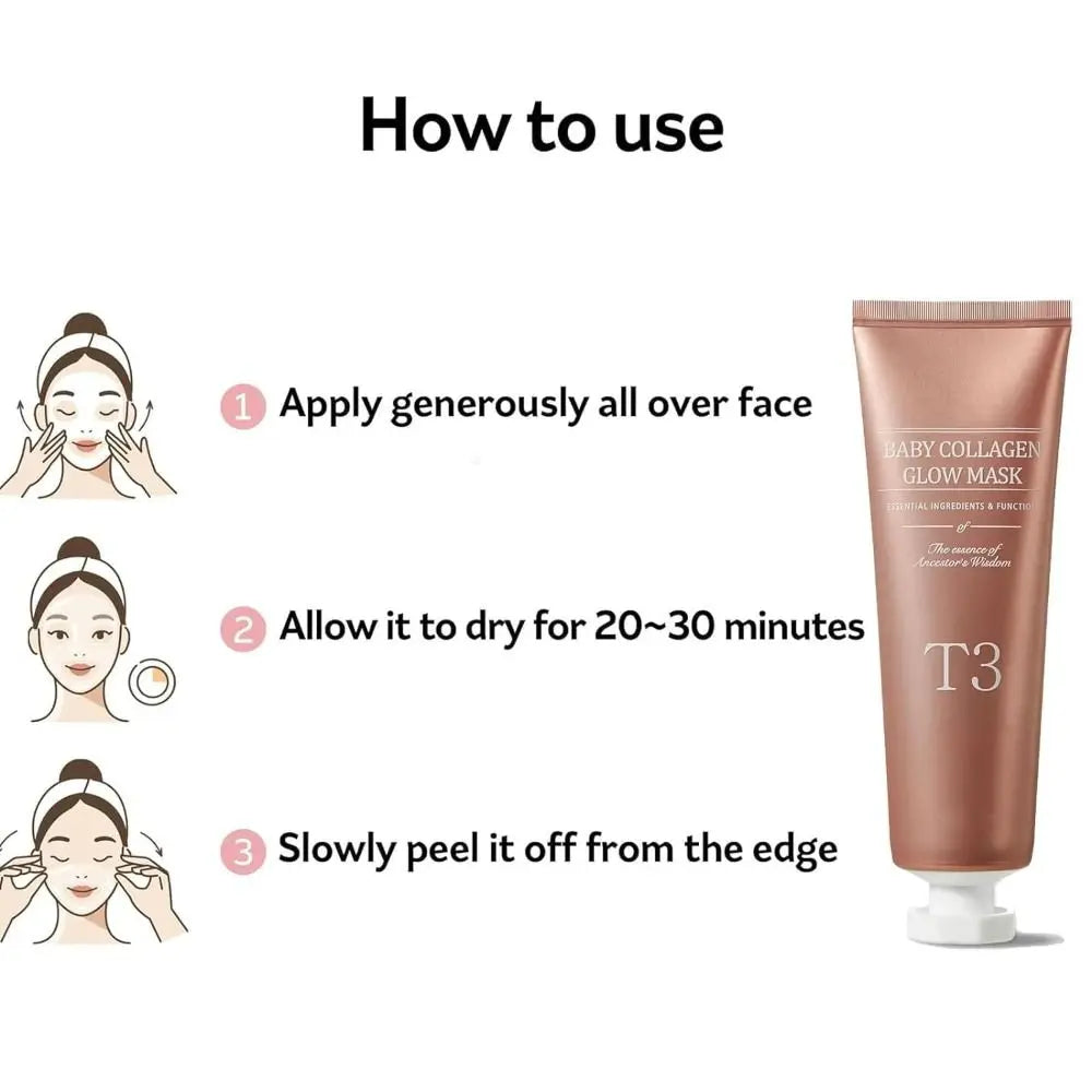 Koreanische Glass Skin Collagen Glow Maske