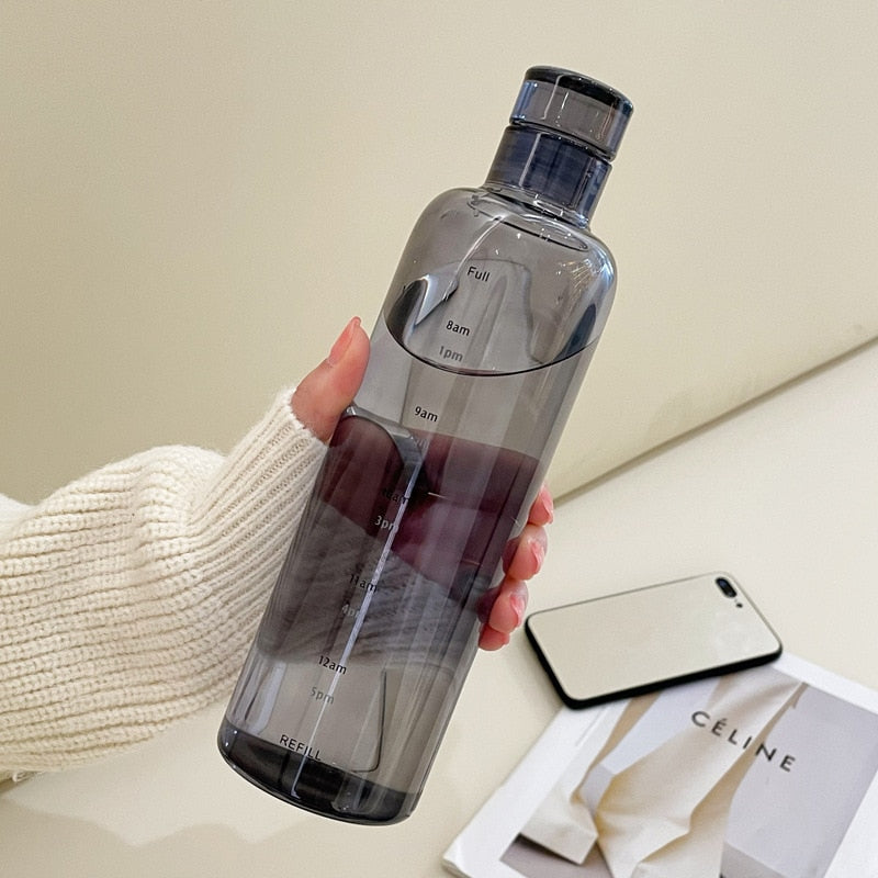 Karnz | Zeit Skala hitzebeständiger Glas Wasserflasche