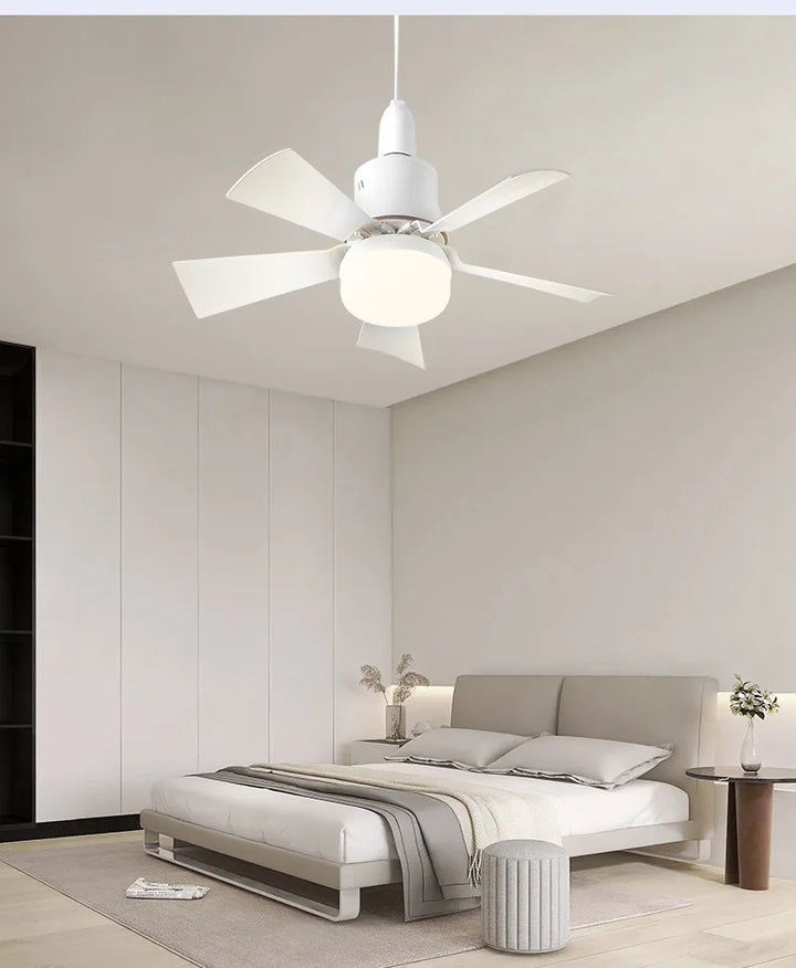 30W E27 Deckenventilator Licht mit Fernbedienung - LED Dimmfunktion, intelligenter leiser Ventilator für Schlafzimmer & Wohnzimmer | Karnz