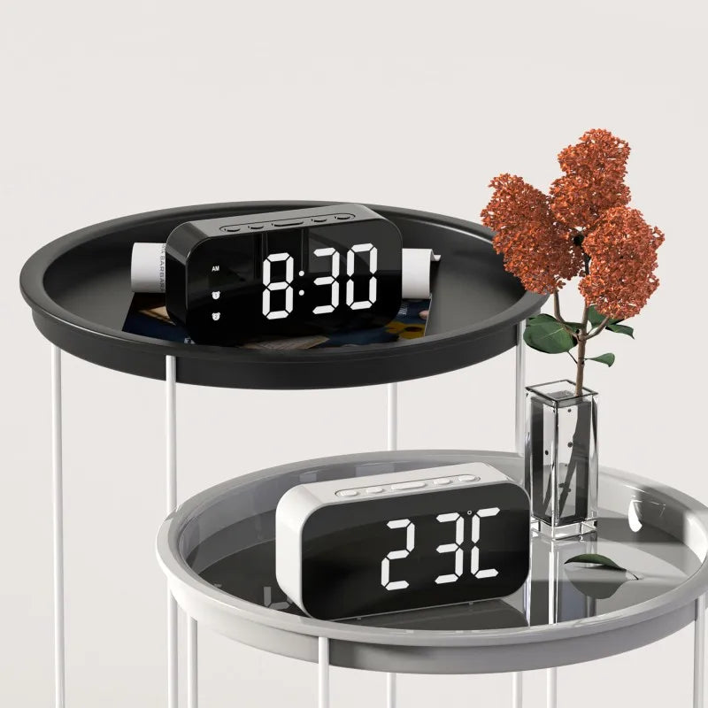 Moderner LED-Wecker mit Temperaturanzeige und Dual-Alarmfunktion – Perfekt für Schlafzimmer, Büro und als stilvolle Nachttisch-Dekoration | Karnz