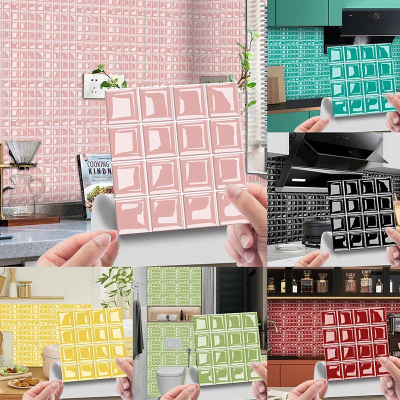 DecoMosaic 3D Mosaik Wandfliesen Aufkleber Karnz