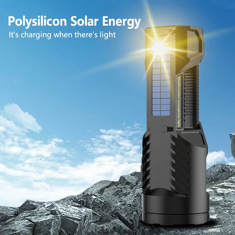 Solar Hochleistungs-Multifunktions-Taschenlampe | Karnz
