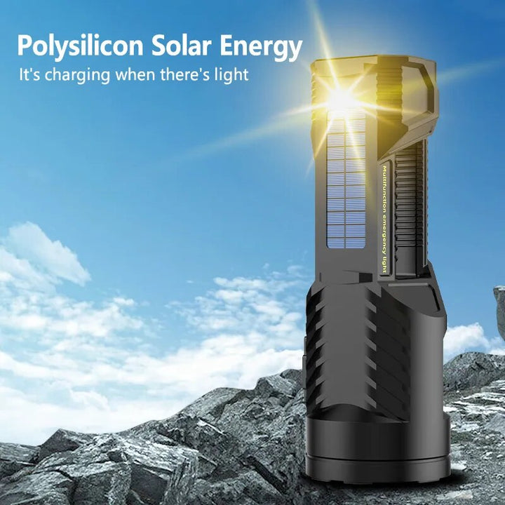 Solar Hochleistungs-Multifunktions-Taschenlampe | Karnz