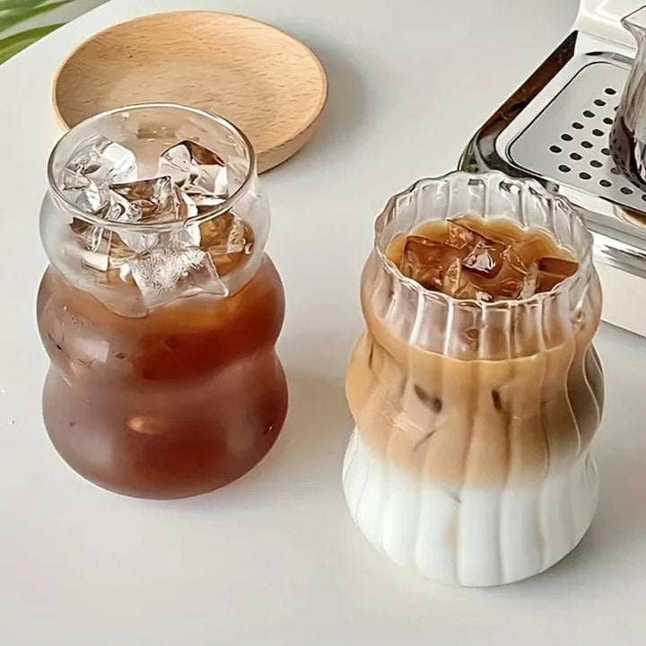 Hitzebeständiger gerippter Becher 4-teiliges Set Karnz