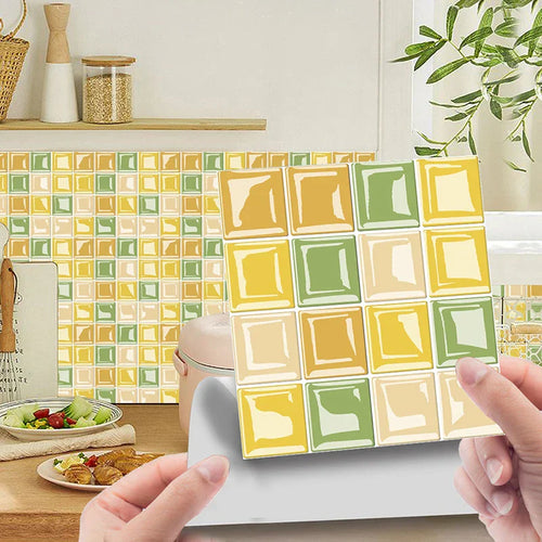 DecoMosaic 3D Mosaik Wandfliesen Aufkleber Karnz