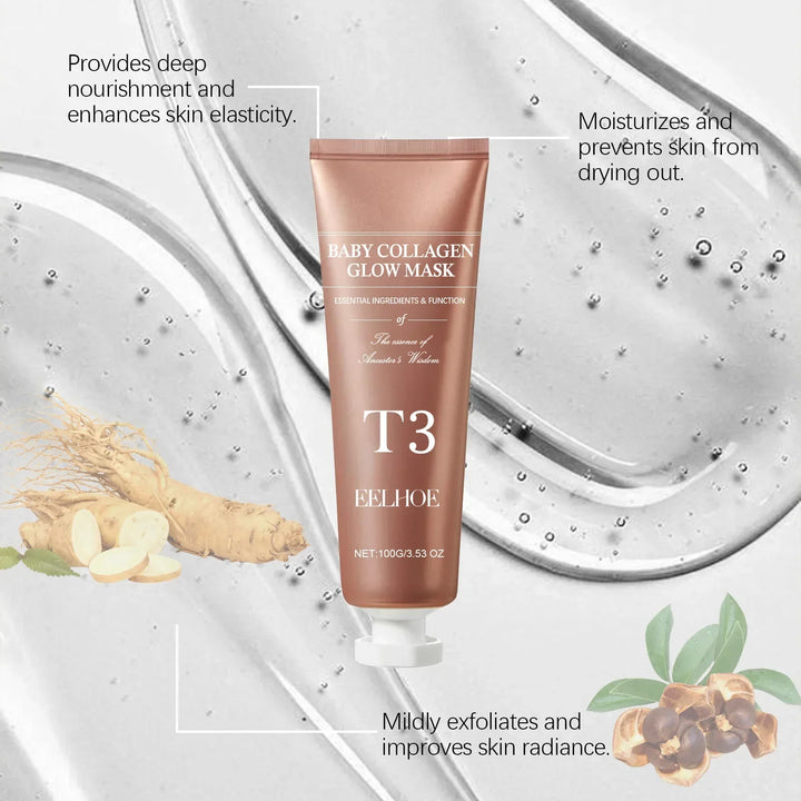 Koreanische Glass Skin Collagen Glow Maske
