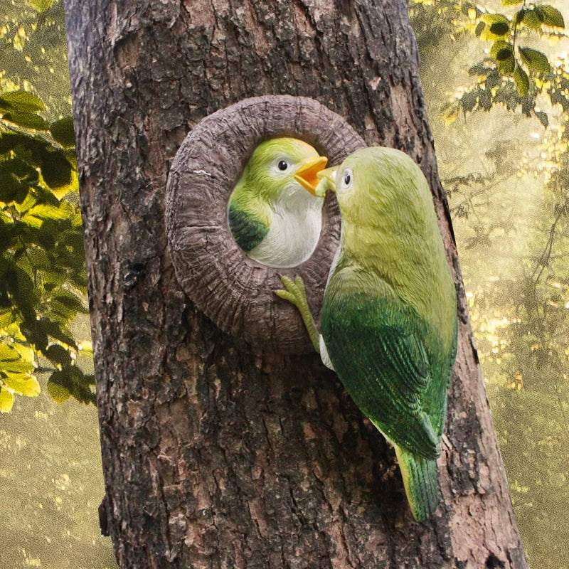 Lovebirds Baum Umarmungs Wanddekoration | Karnz