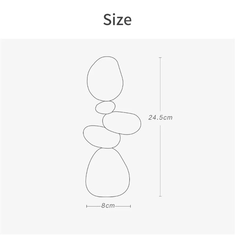 Zen Wood Stein Form Dekor