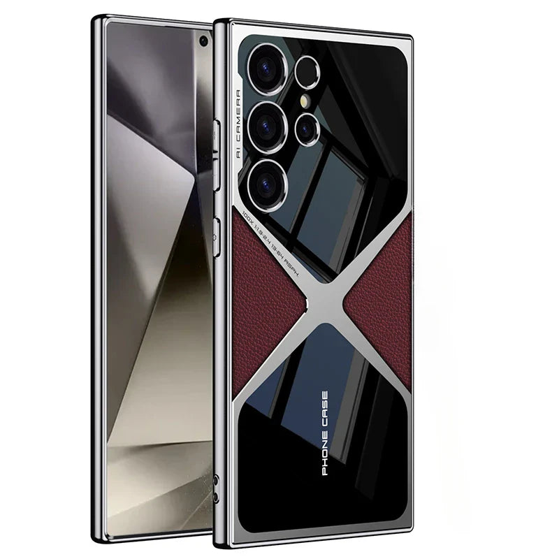Sandsberg | Stoßfeste Leder-Handyhülle für Samsung Galaxy