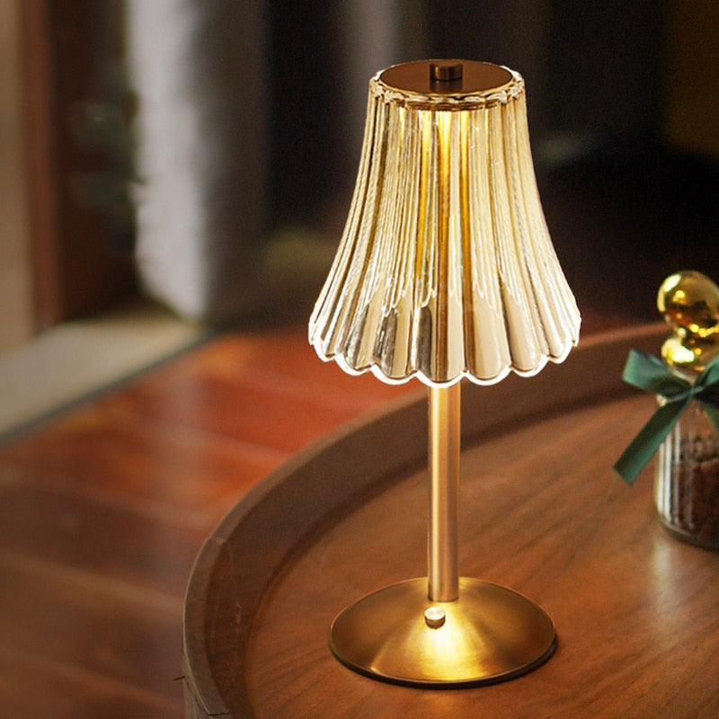 LED Retro Tischlampe USB aufladbar - BrillianceGlow | Karnz