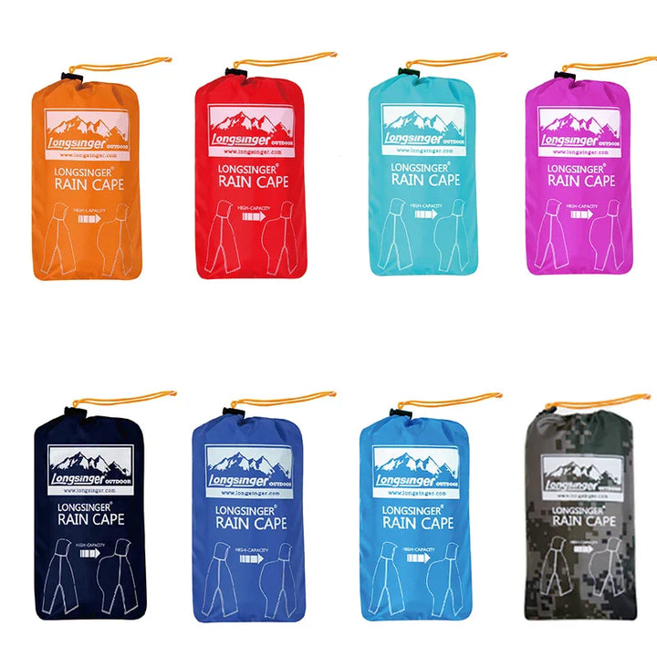 3-in-1 Tragbarer Wasserdichter Regenmantel - Verstellbar, Leicht und Wiederverwendbar für Männer und Frauen, Ideal für Wandern, Jagen und Klettern