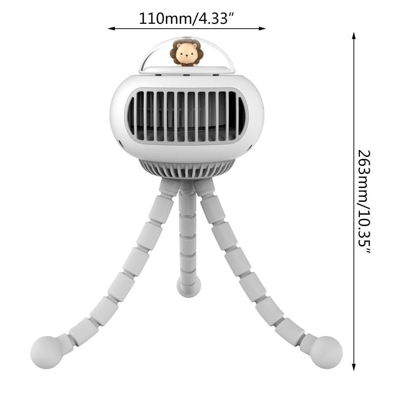 Tragbarer flexiKarnzer süßer Babywagenventilator | Karnz