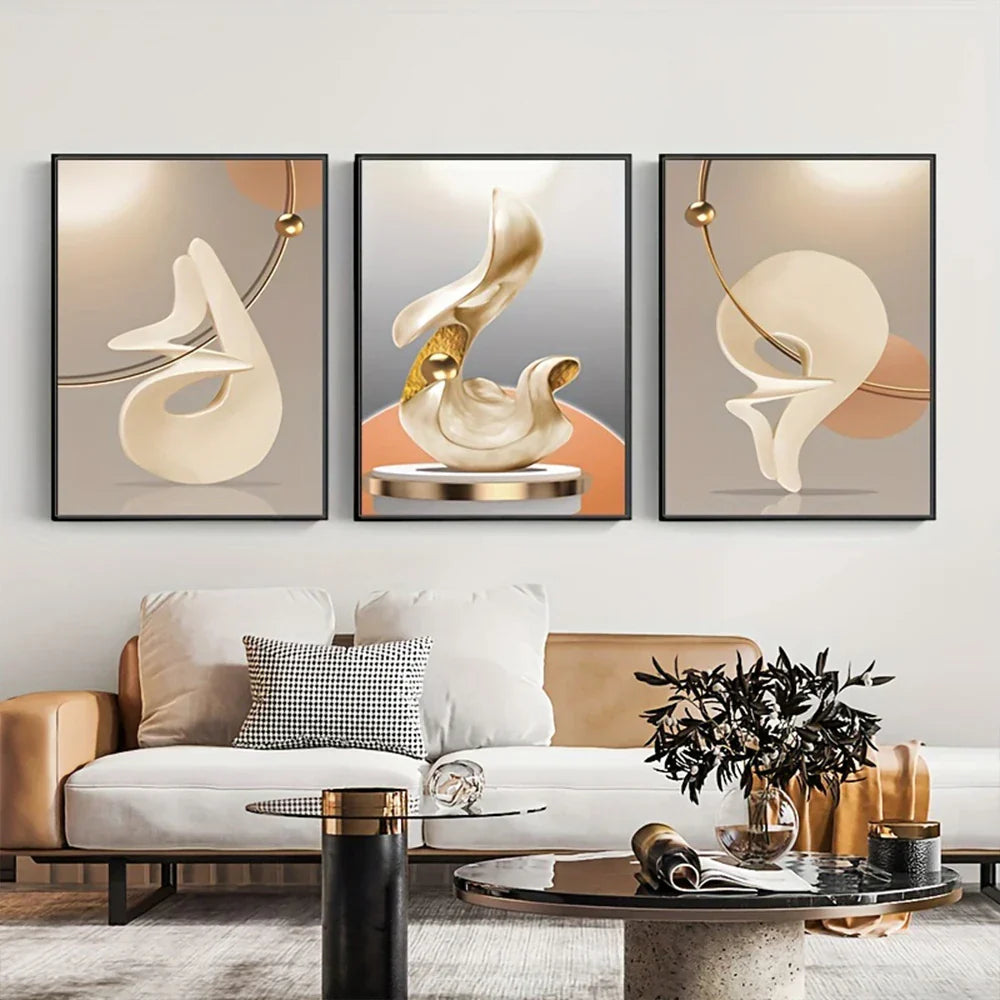 Moderne Ästhetik Abstrakte Stillleben Wandkunst Fine Art Leinwanddrucke Licht Luxus Bilder Für Wohnzimmer Esszimmer Home Office Dekor | Karnz