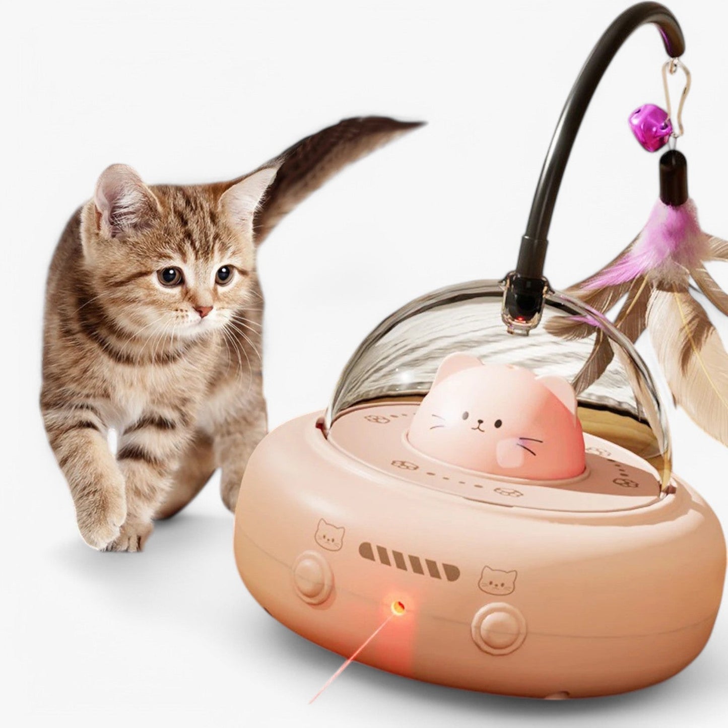 Smart Cat Laser "Jagdlicht" mit Regenbogenfunktion und USB-Ladefunktion | Karnz