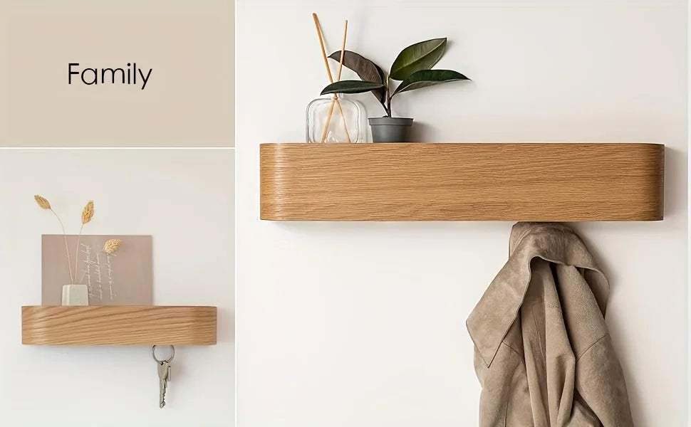 NordicHide Rack Wandkleiderschrank mit Regal & versteckten Haken Karnz