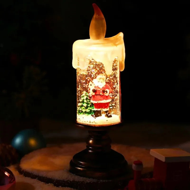 Schneefall Kristall Weihnachtskerzenlicht | Karnz