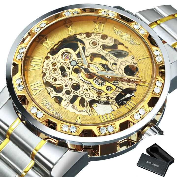 Karnz | Luminescente Mechanische Titan Skeleton Uhr