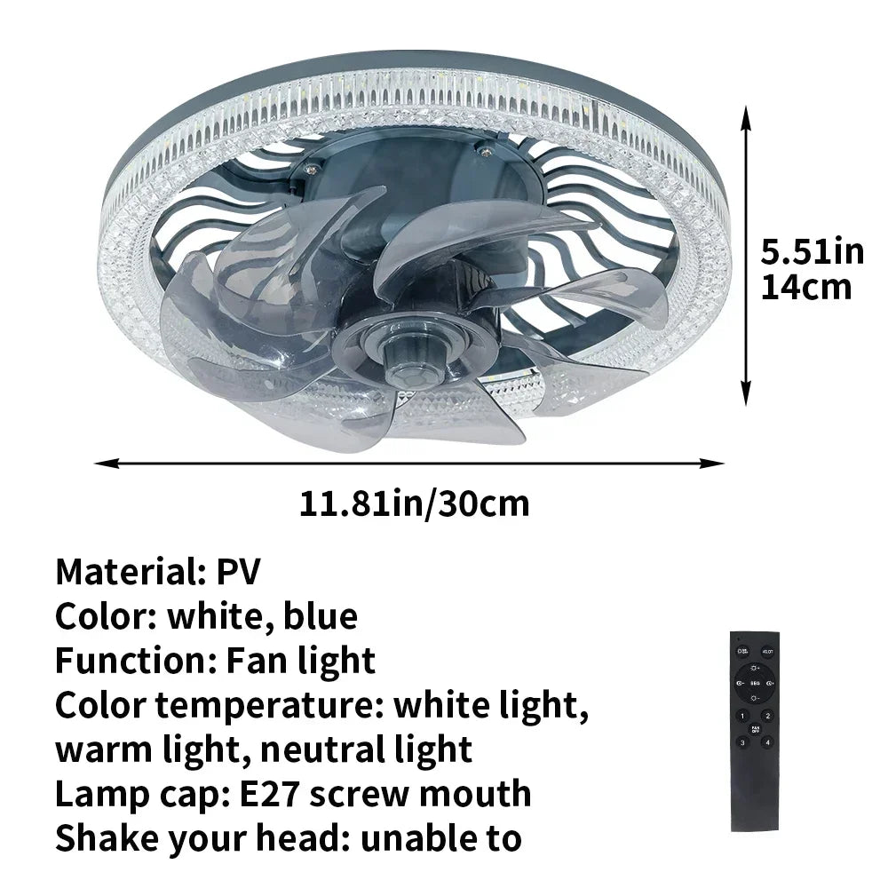 3in1 Fernbedienung Geräuschlos Elegant Ventilator Lampe | Karnz