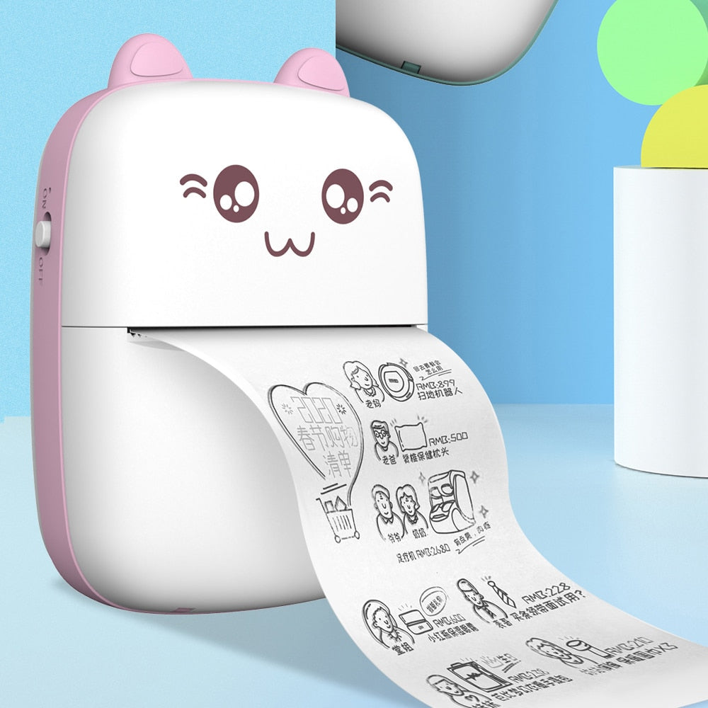 Mini Cat Thermal Karnzuetooth Etikettendrucker | Karnz