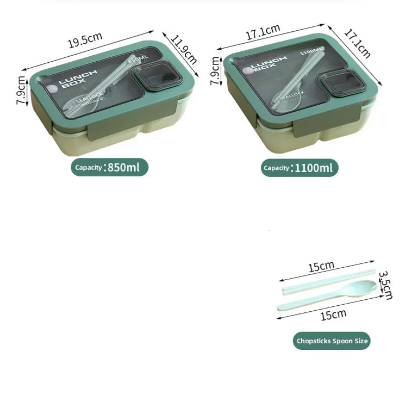 Bento Lunchbox für unterwegs mit Besteck | Karnz