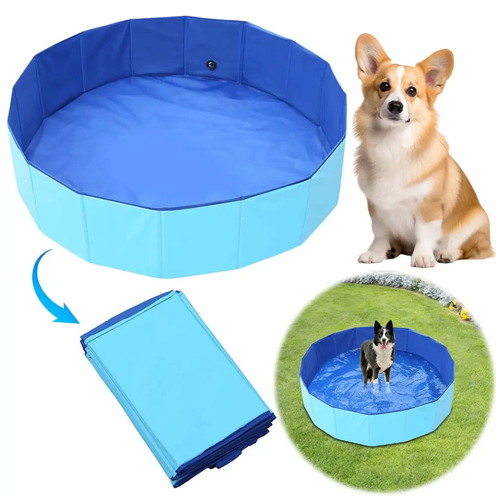 Klappbares PVC-Hundepool mit Ablassventil Karnz