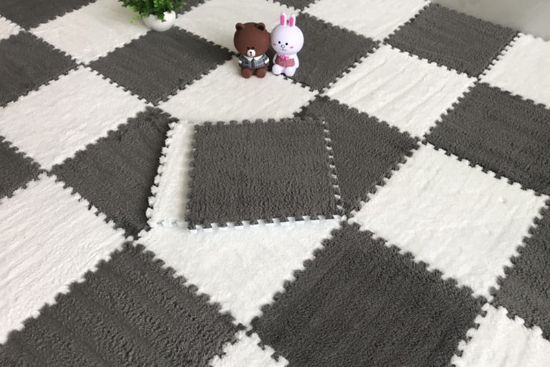 DIY Winter Plush Puzzle Mat | Karnz