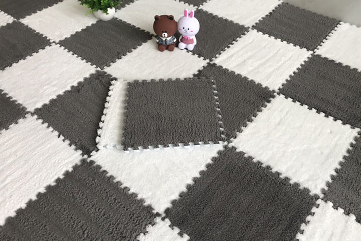 DIY Winter Plush Puzzle Mat | Karnz