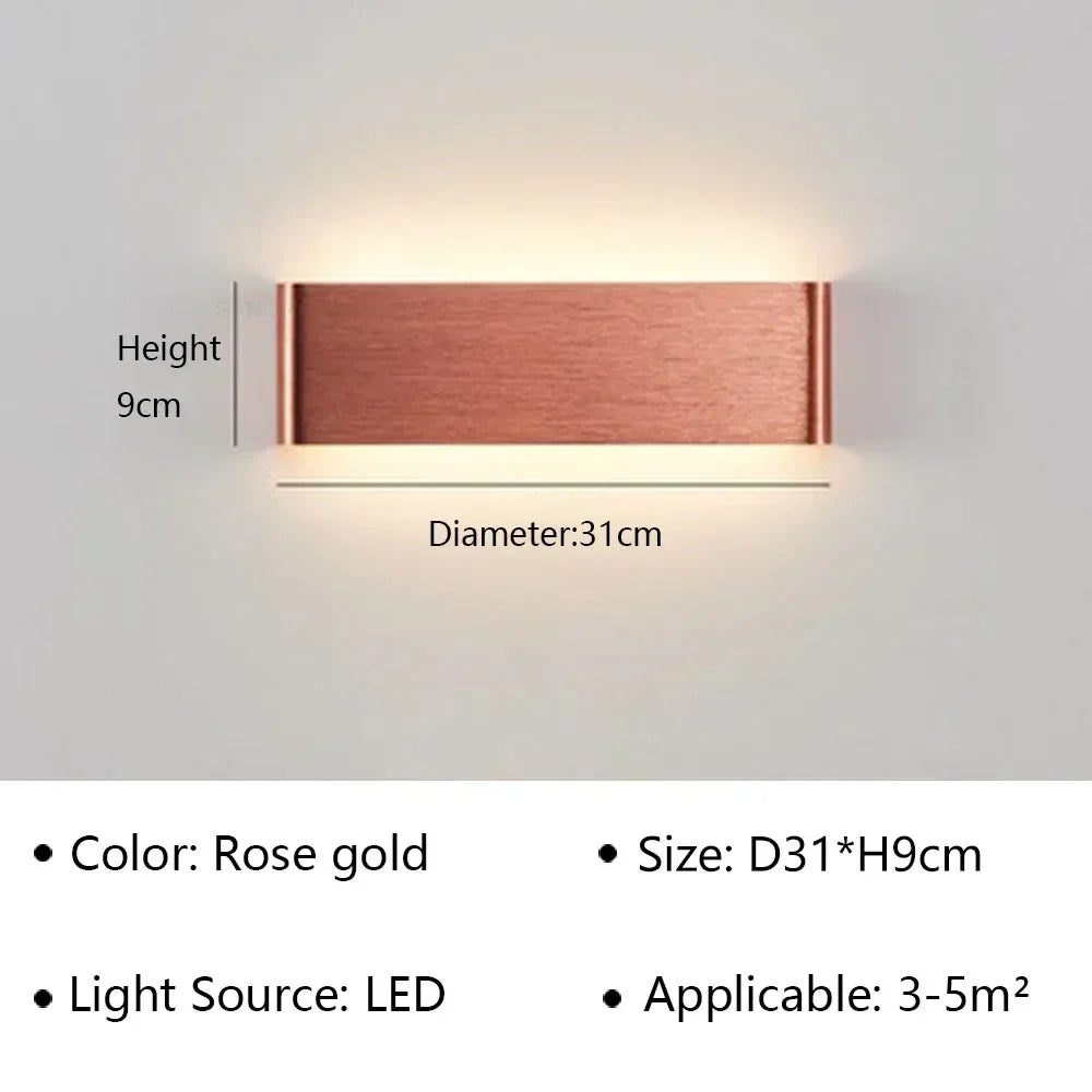Karnz | LumiEra Moderne LED Wandleuchte | Stilvolles Design | Warmweißes Licht für Schlafzimmer, Flur & Badezimmer